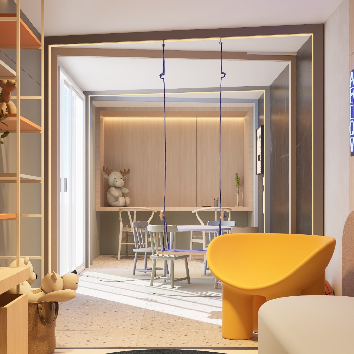 Interiores Brinquedoteca — render 1