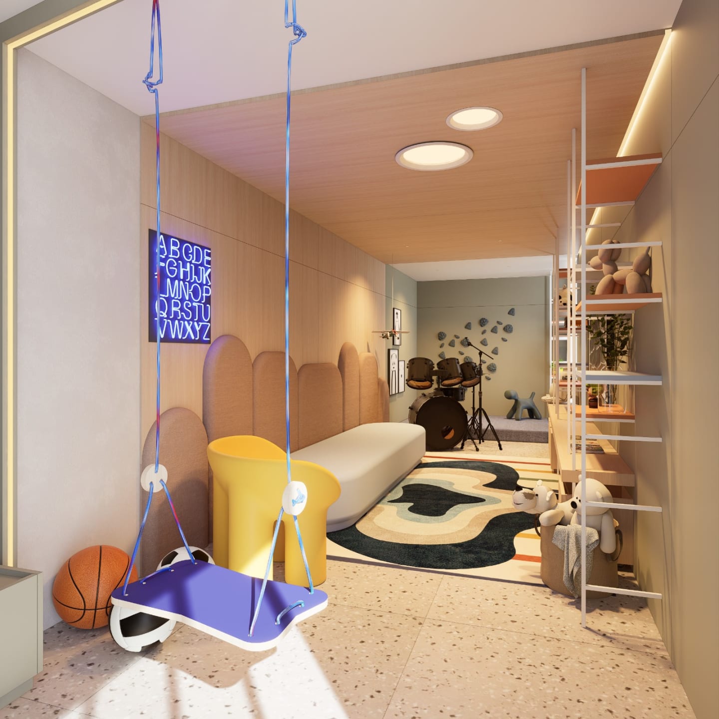Interiores Brinquedoteca — render 4
