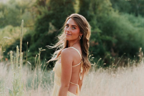 Senior photo session example