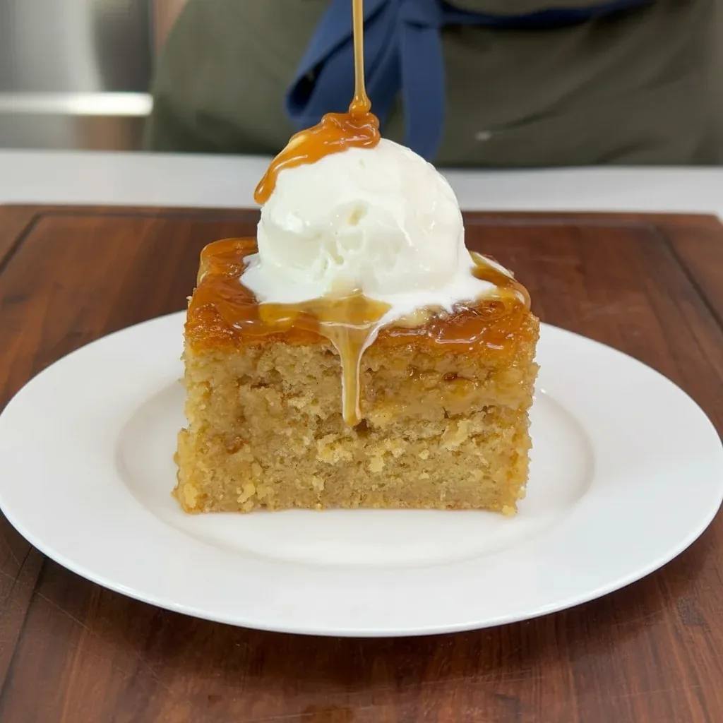 Sticky Banana Bread Pudding Cake