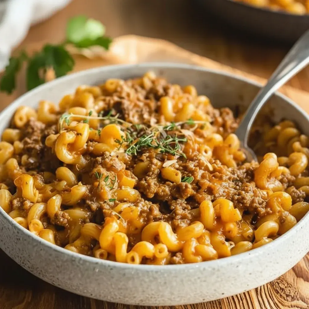 One Pot Cheeseburger Macaroni
