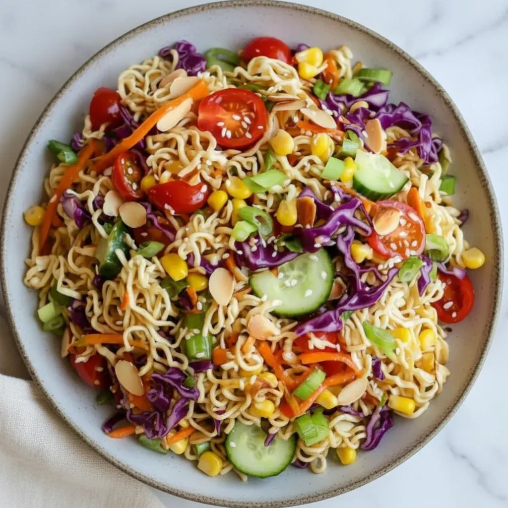 Crunchy Summer Ramen Noodle Salad
