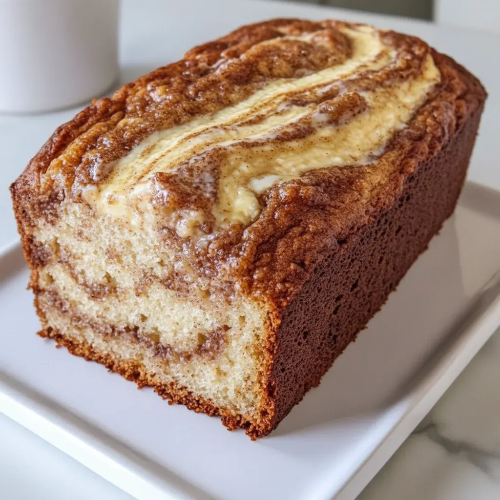 Cream Cheese Cinnamon Swirl Banana Bread