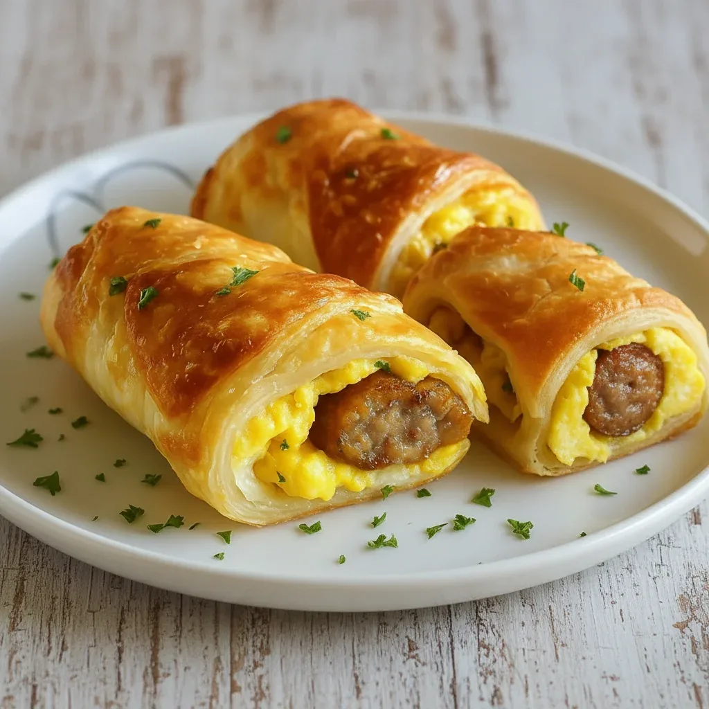 Savory Sausage Egg Breakfast Rolls for Brunch