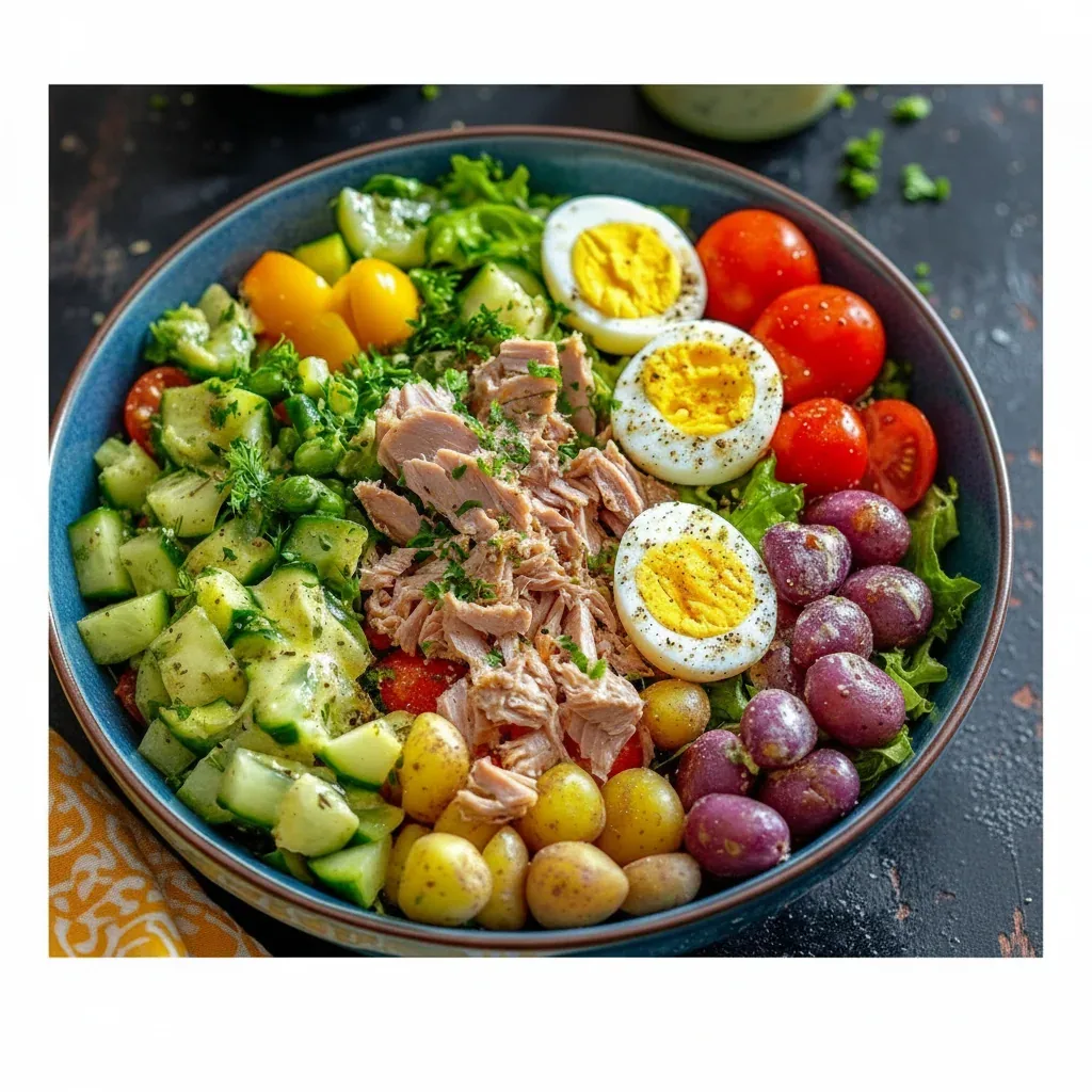 Healthy Tuna Egg Salad Bowl