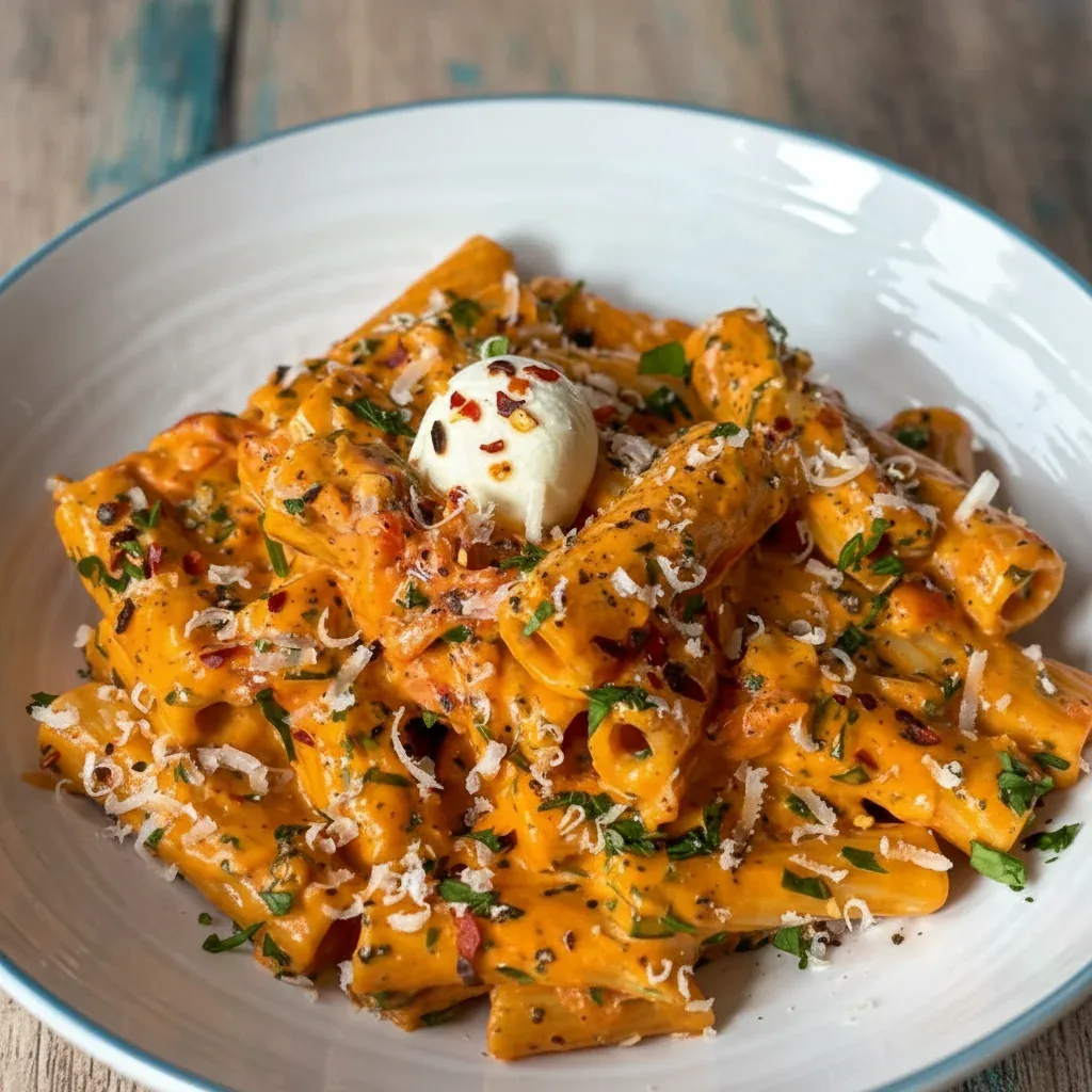 Creamy Garlic Tomato Pasta