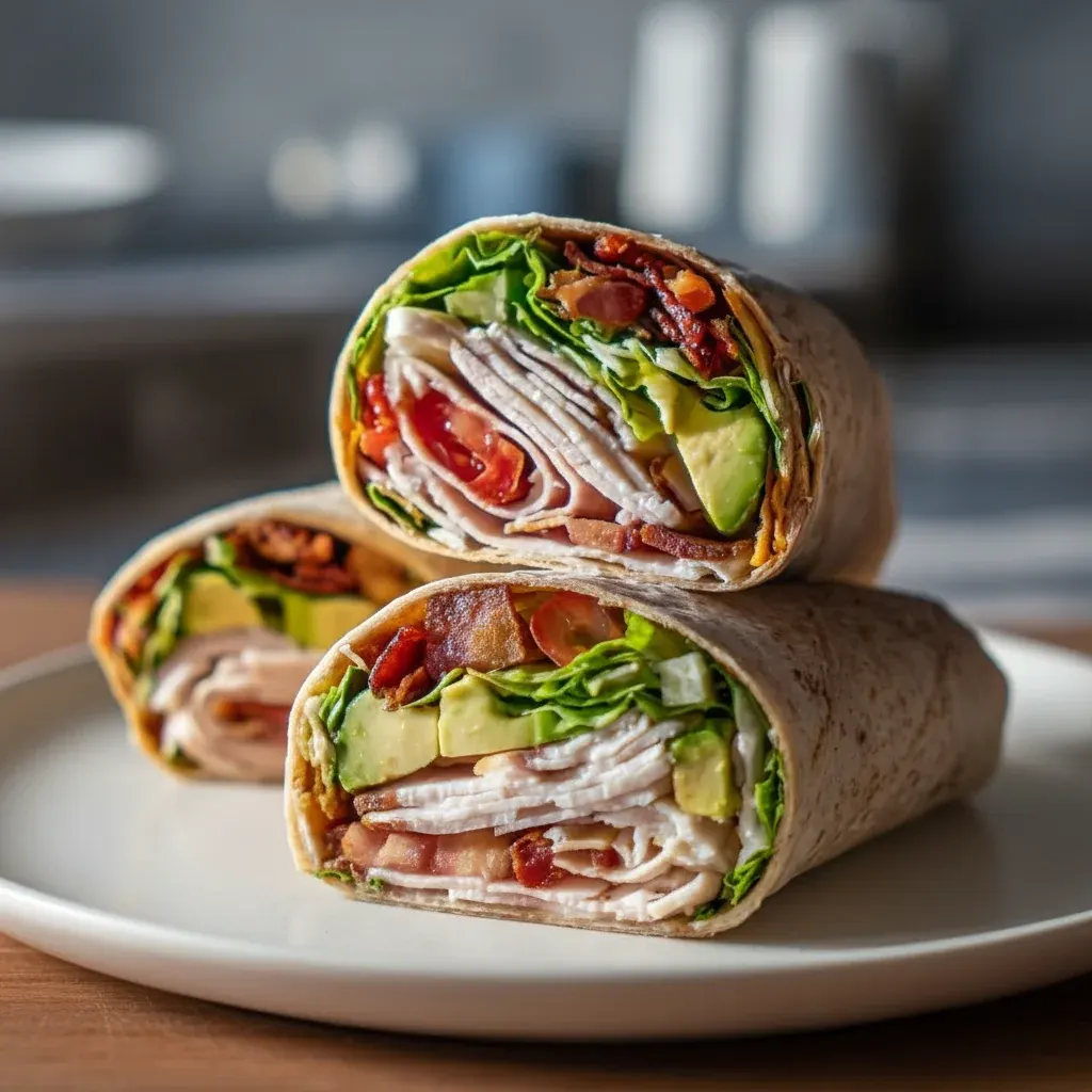Turkey Avocado Club Wraps