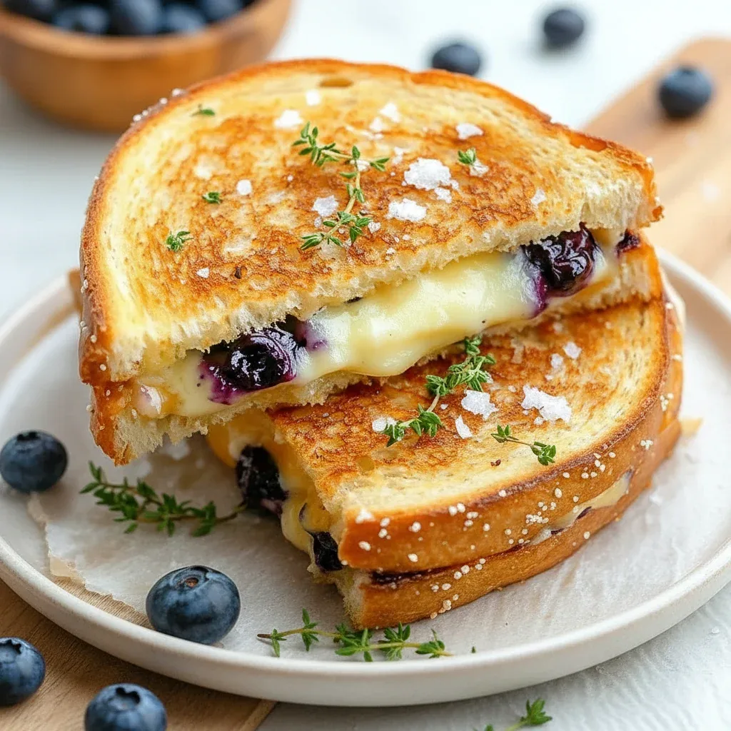 Gourmet Blueberry Grilled Cheese