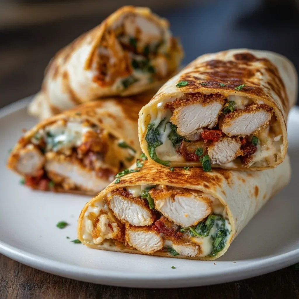 Crispy Air Fryer Chicken Wraps