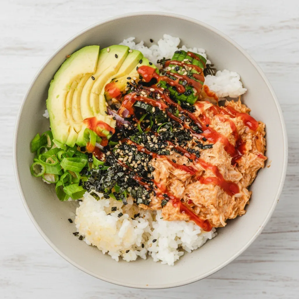Hearty Canned Tuna Sushi Bowl