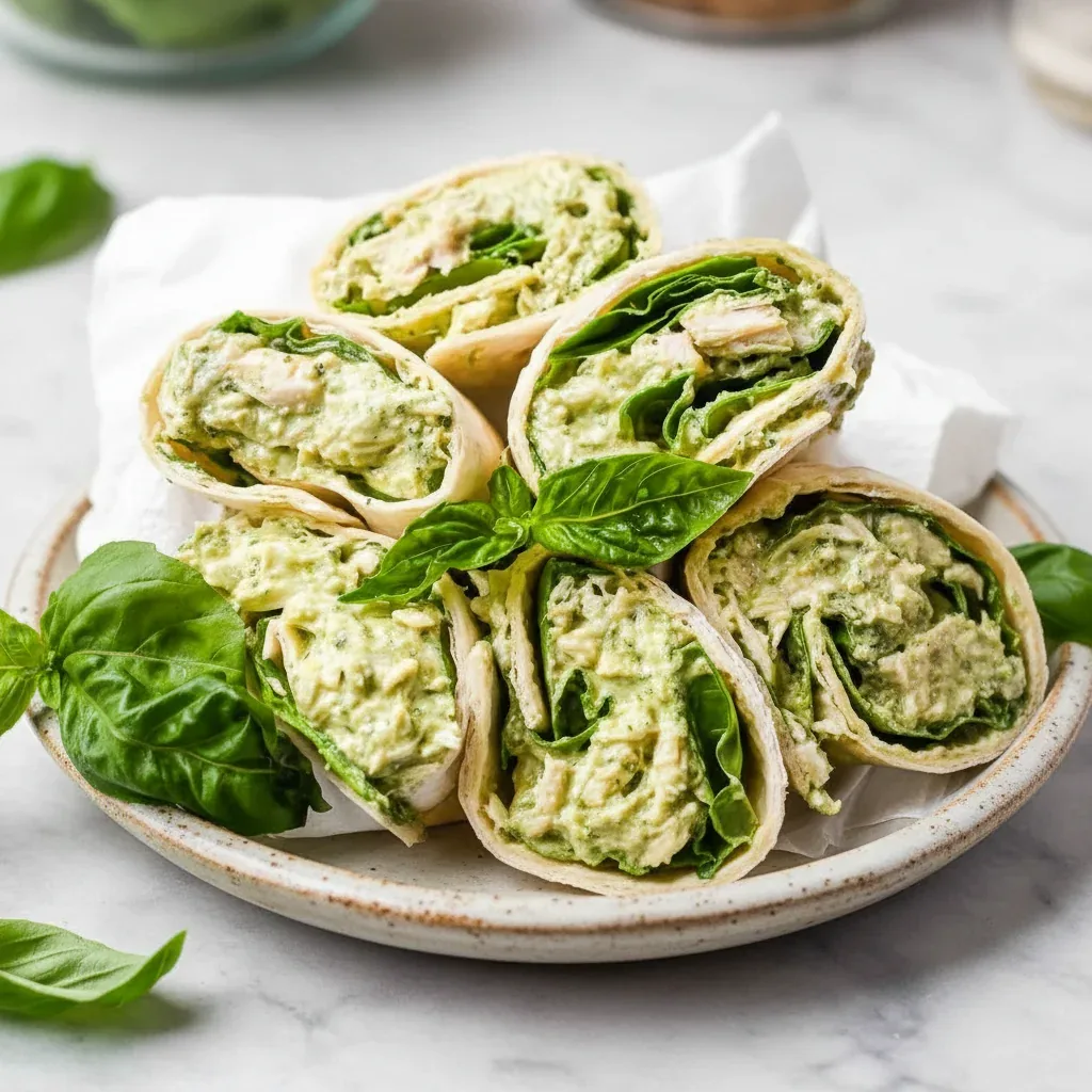 Healthy Pesto Chicken Salad