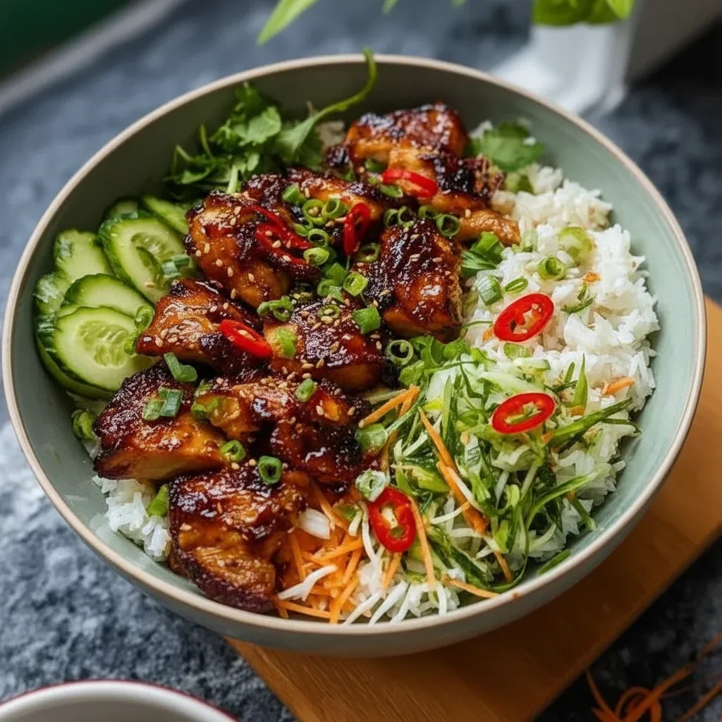 Sweet Chili Chicken Rice Bowls