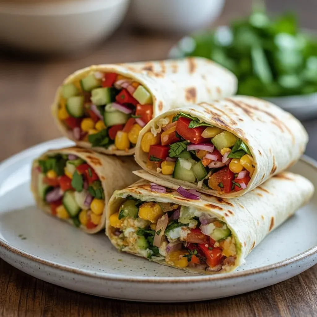 Easy Vegan Veggie Wraps