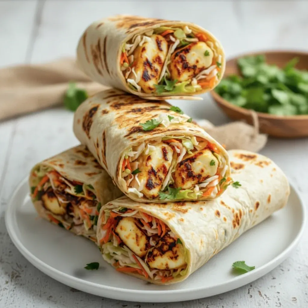 Savory Sweet Chili Halloumi Wraps