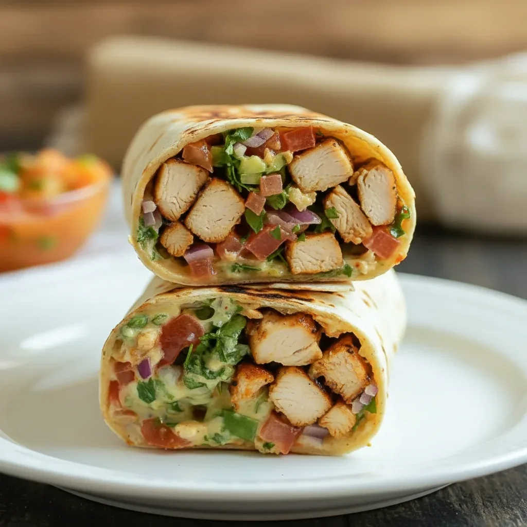 Easy Chipotle Ranch Grilled Chicken Burrito