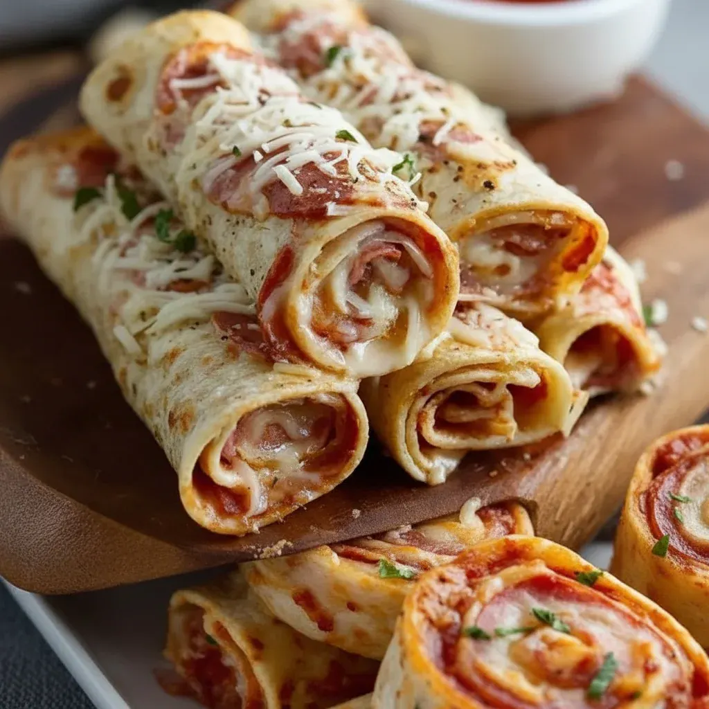 Crispy Tortilla Pizza Rolls