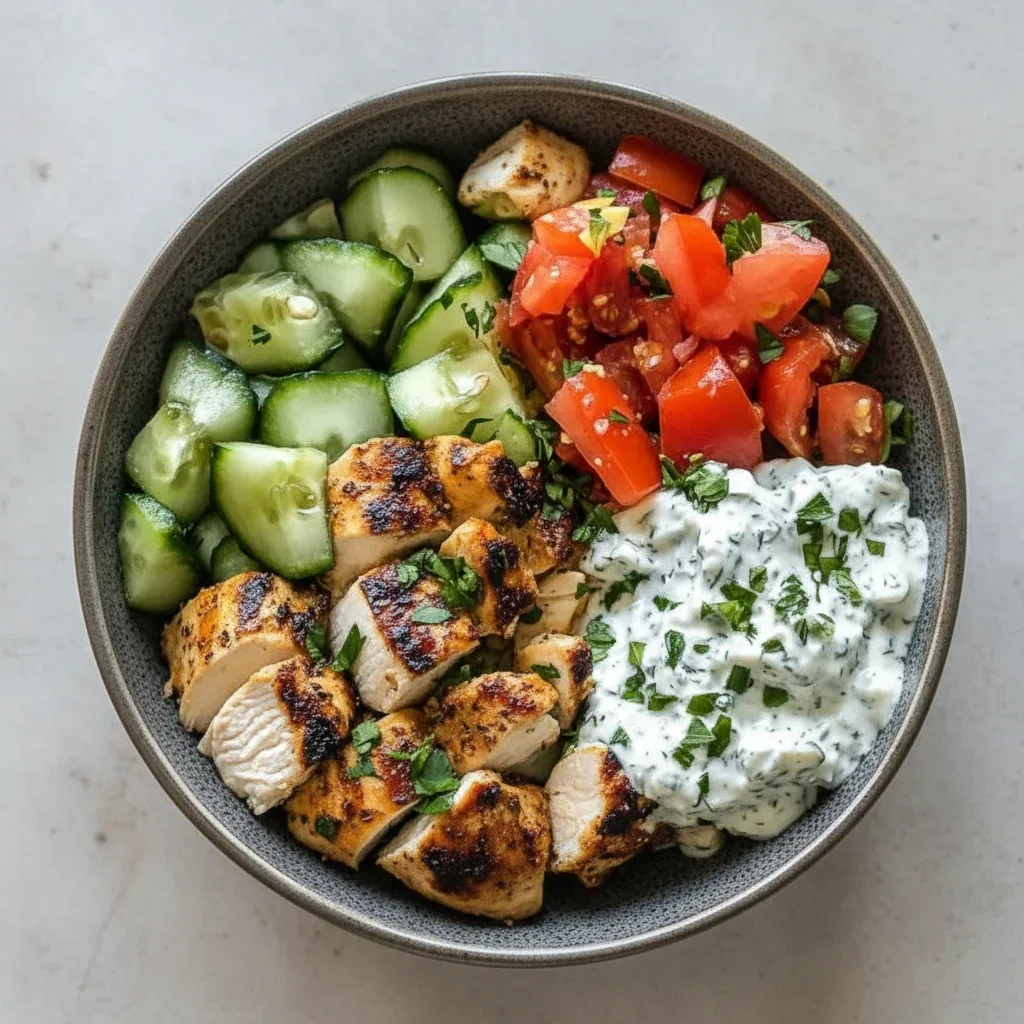 Refreshing Chicken Tzatziki Bowls