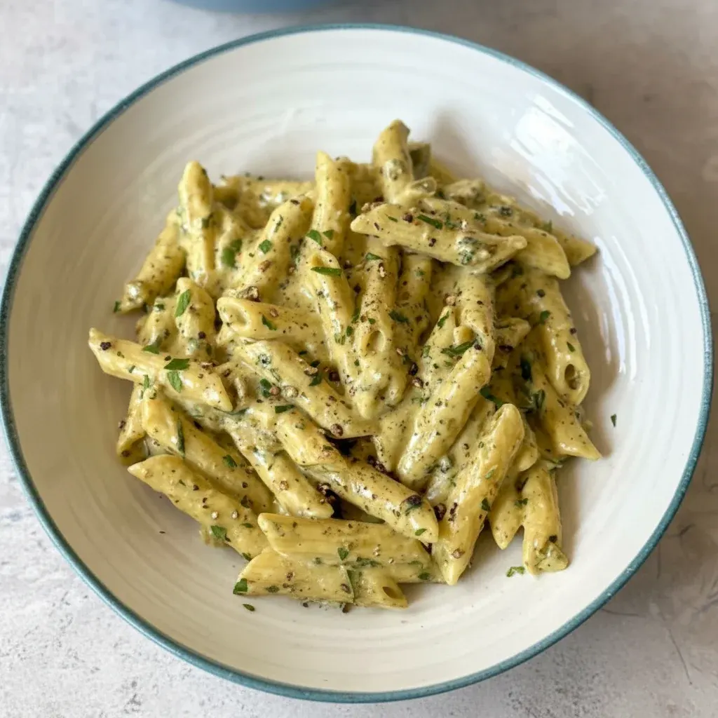 One Pot Creamy Pesto Sauce Pasta