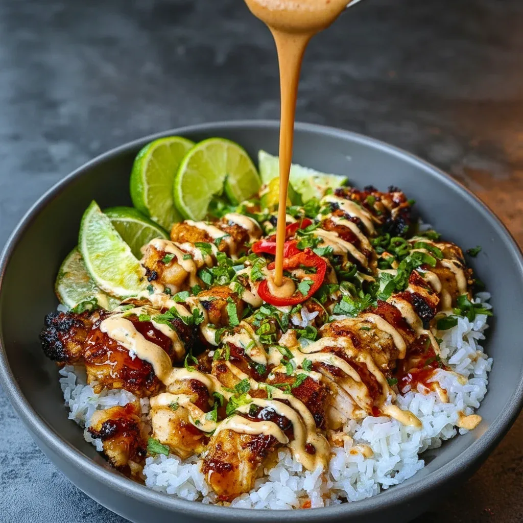 Sweet Chili Chicken Bowl with Coconut Lime
