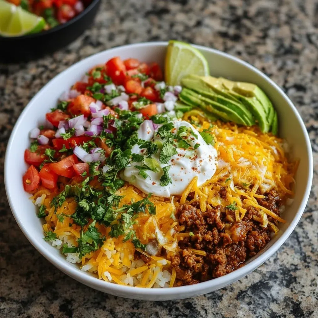 Easy Taco Rice Bowl