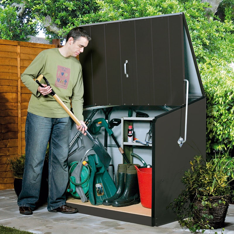 Trimetals Stowaway Metal Storage Shed Anthracite