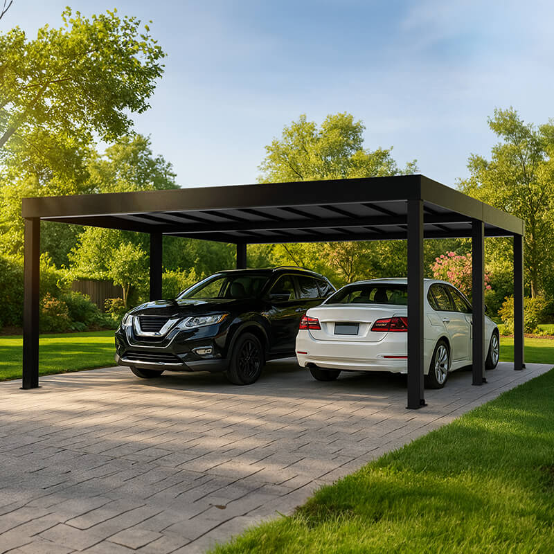Palram Canopia Oslo Black Double Carport
