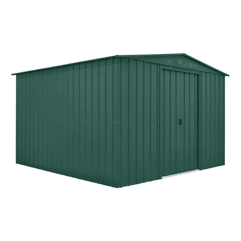 Globel Heritage Green Apex Metal Shed 10x10