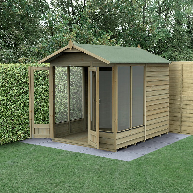 Forest 4life 8x6 Double Door Apex Summer House