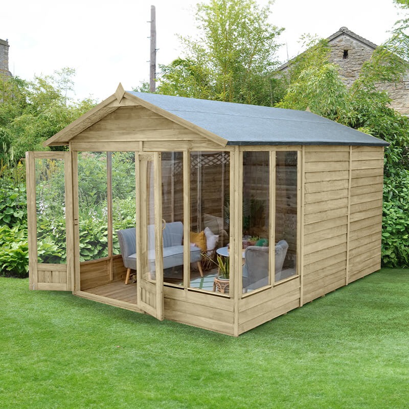 Forest 4life 12x8 Double Door Apex Summer House
