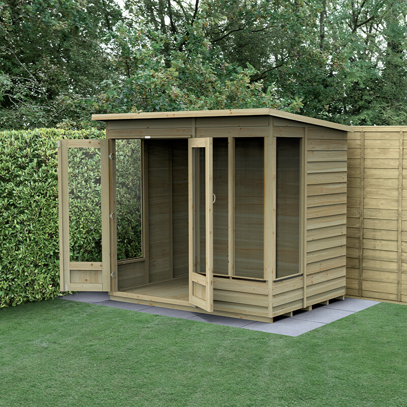 Forest 4life 7x5 Double Door Pent Summer House