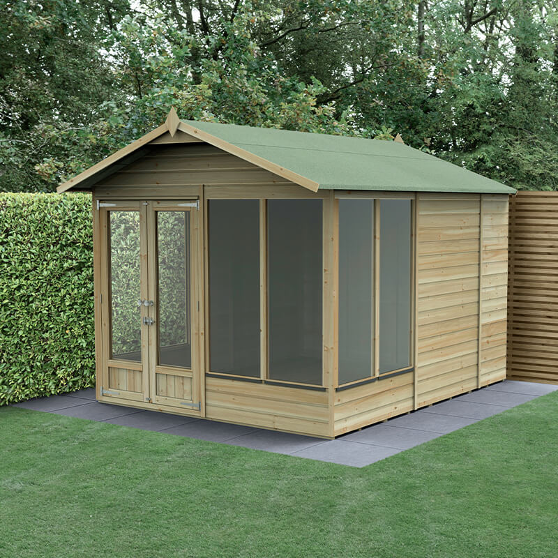 Forest Beckwood 10x8 Double Door Apex Summer House