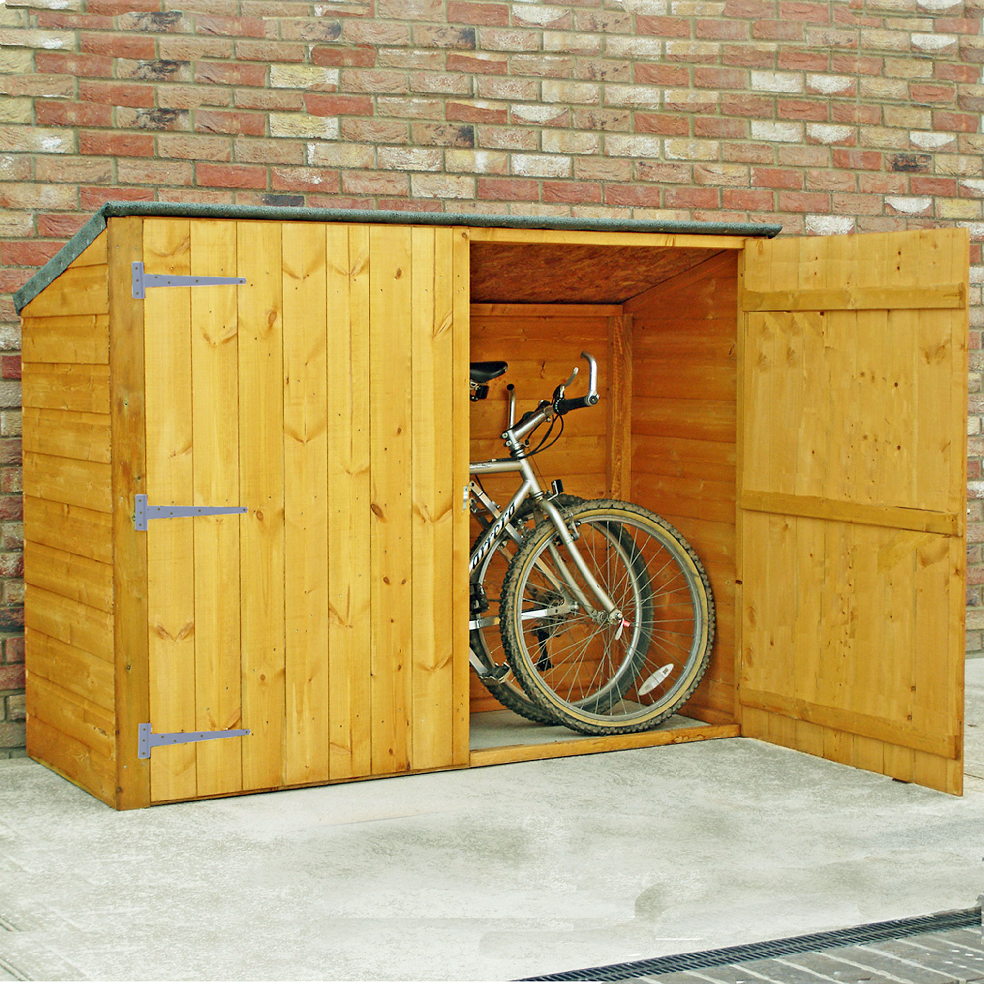 Shire 6x3 Wooden Bike Shed No Floor