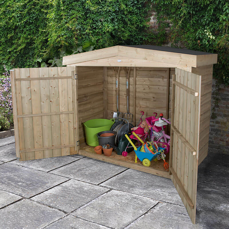 Forest Opaloshd Double Door 6x3 Bike Storage Shed