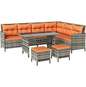 Outsunny 7-Seater Patio wicker