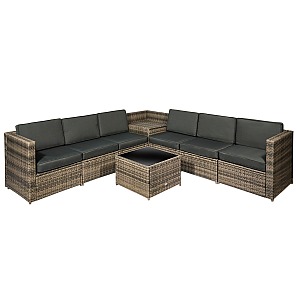 Outsunny 6-Seater Outdoor Rattan