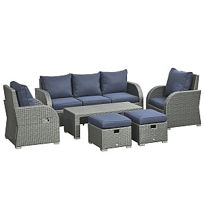 Outsunny 6pc Outdoor Couch