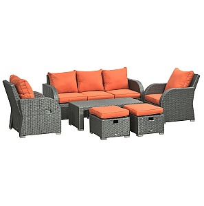 Outsunny 6pc Patio Furniture