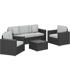 Outsunny 5 Seater Rattan
