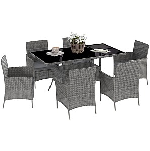 Outsunny 7-Piece Rattan Garden