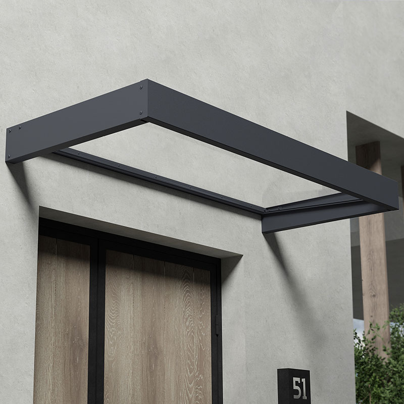Palram Canopia Sophia 2150 Grey Clear Door Canopy