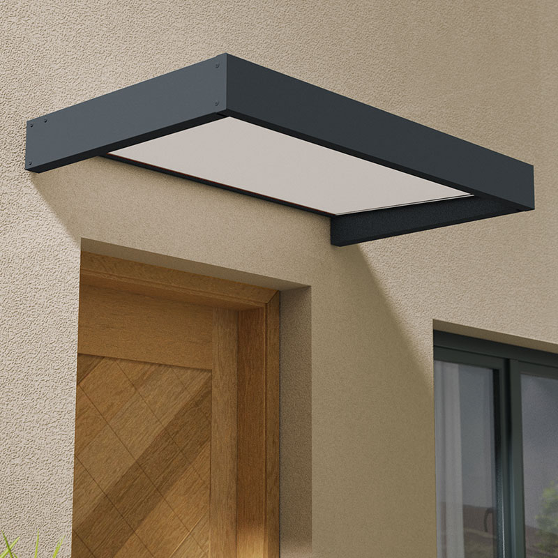 Palram Canopia Sophia 1600 Grey Door Canopy White Opal
