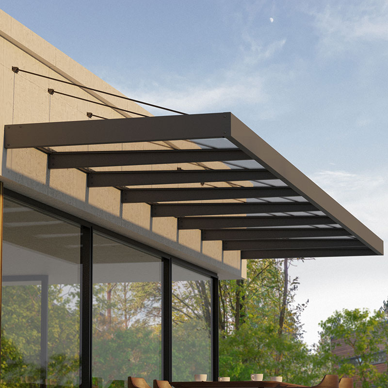 Palram Canopia Sophia Xl 8000 Grey Clear Door Canopy