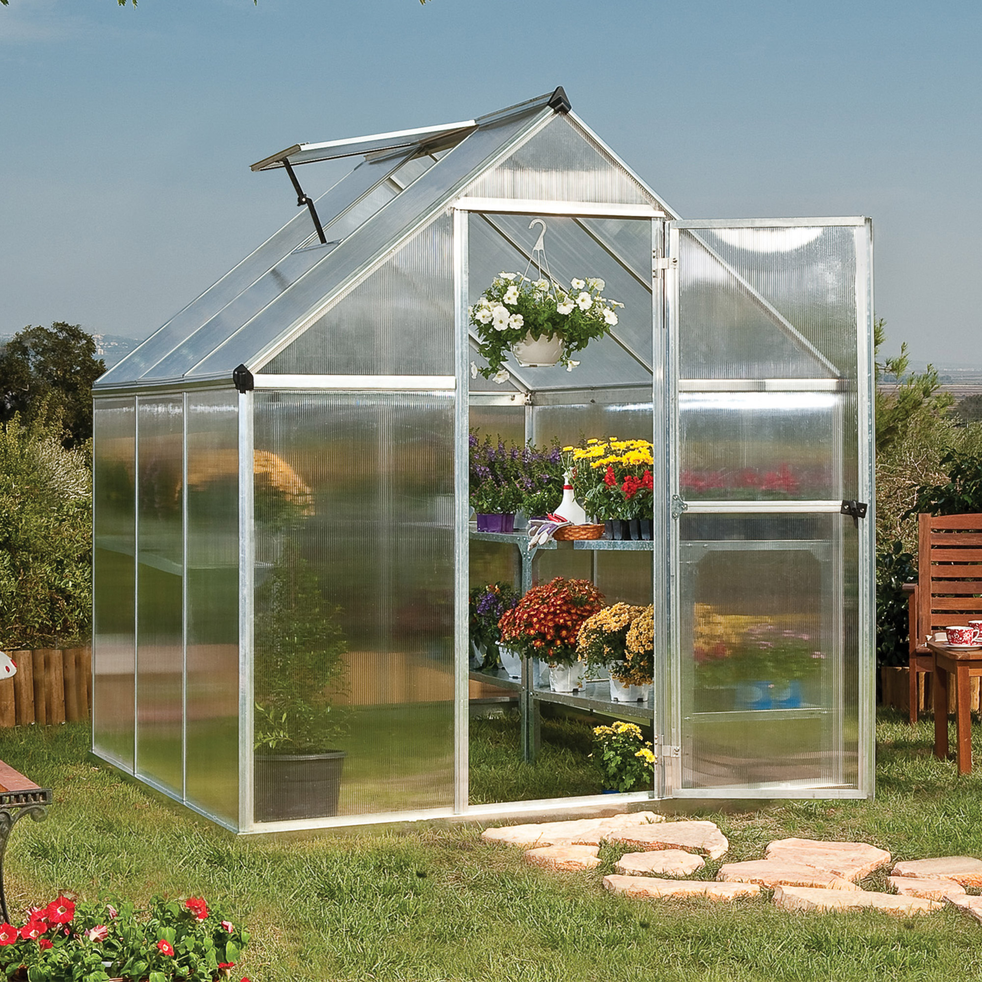 Palram Canopia Mythos 6x6 Polycarbonate Greenhouse