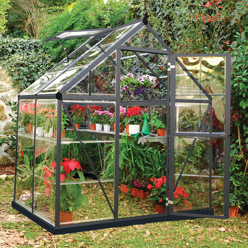 Palram Canopia Harmony 6x4 Grey Polycarbonate Greenhouse