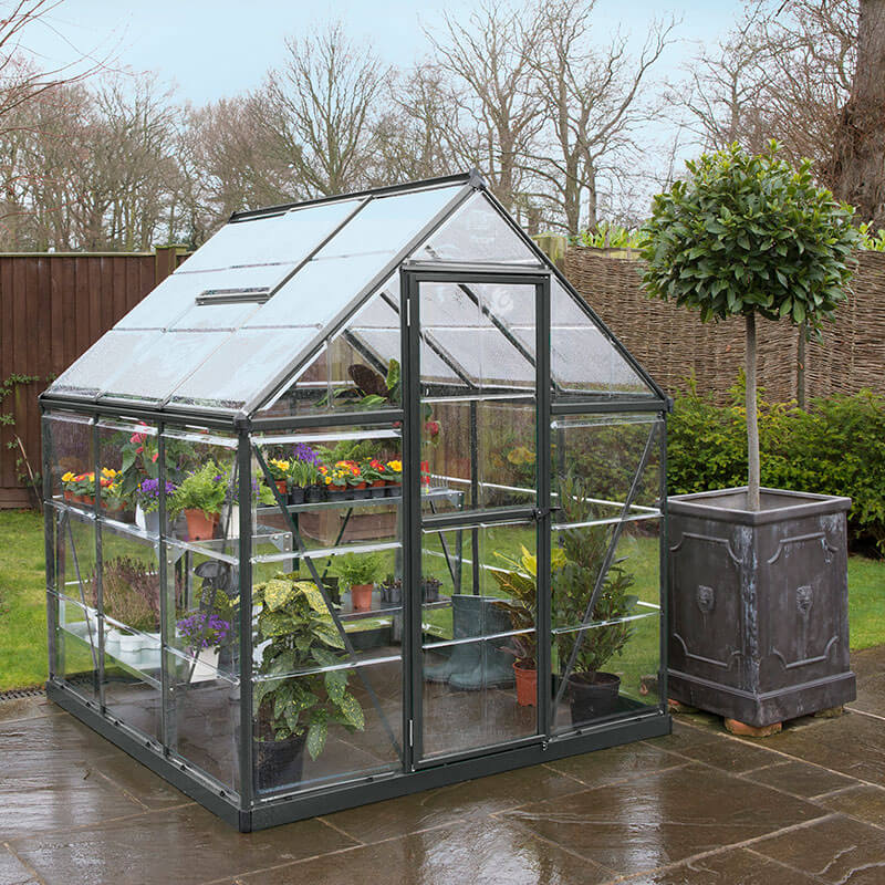 Palram Canopia Harmony 6x6 Grey Polycarbonate Greenhouse