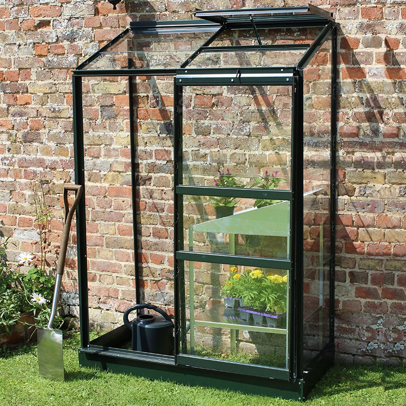 Halls Wall Garden 24 Green Lean To Greenhouse