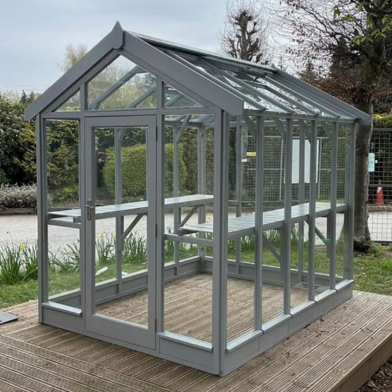 Coppice Ashdown Apex Painted Wooden Greenhouse 6x9