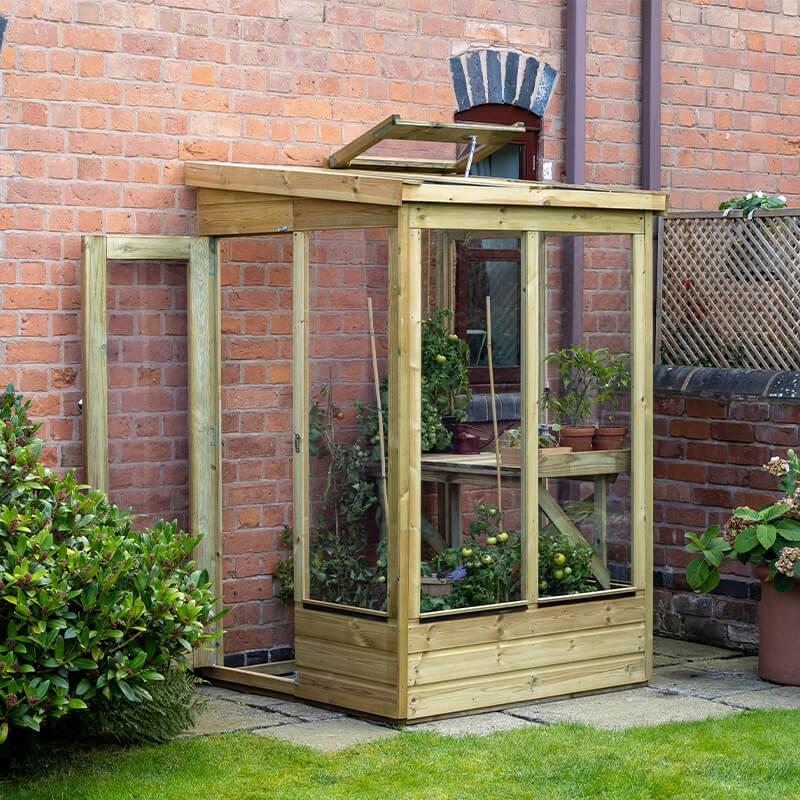 Forest Garden Wallscape Lean To Greenhouse 4x4