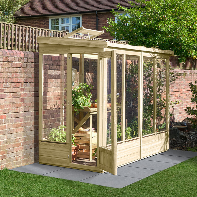 Forest Garden Wallscape 4x8 Lean To Greenhouse