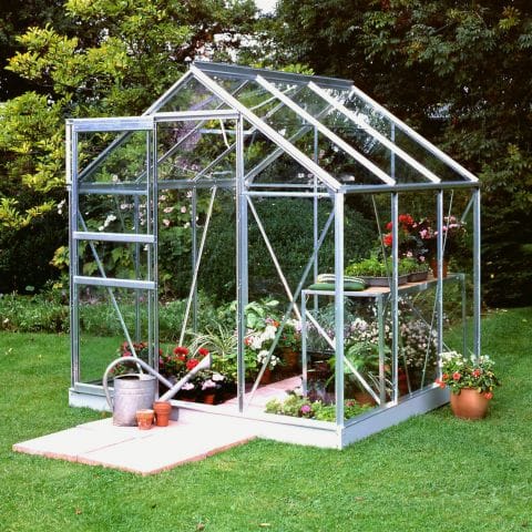 Halls Popular 66 6x6 Small Aluminium Greenhouse